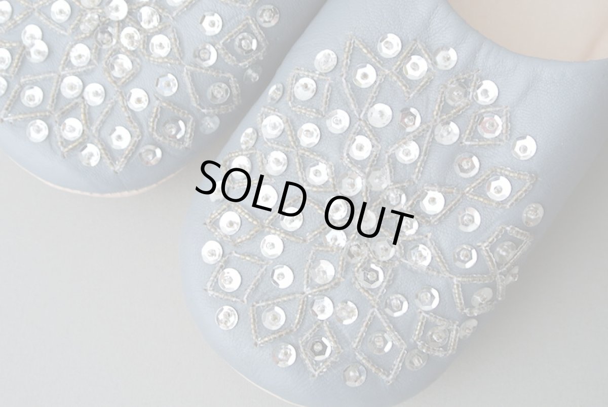 画像3: バブーシュ・スパンコール （グレー）24〜25センチ メール便可・ラッピング無料 (3)