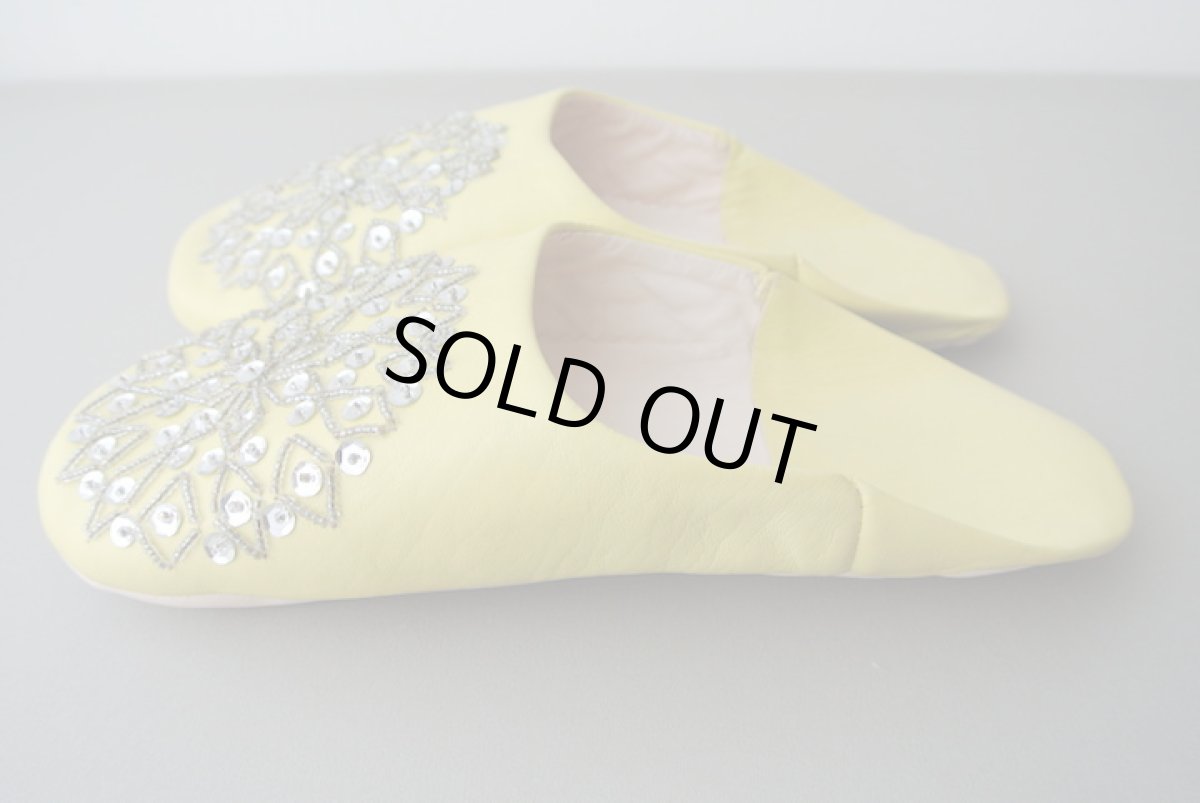 画像4: バブーシュ・スパンコール （ レモンイエロー） メール便可・ラッピング無料 (4)