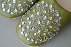 画像3: バブーシュ・スパンコール （カーキ）24〜25センチ メール便可・ラッピング無料 (3)