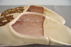 画像5: バブーシュ・スパンコール（アイボリー× ゴールド）24〜25センチ メール便可・ラッピング無料 (5)