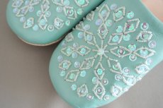 画像3: バブーシュ・スパンコール（ミントグリーン）24〜25センチ メール便可・ラッピング無料 (3)