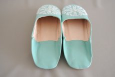 画像6: バブーシュ・スパンコール（ミントグリーン）24〜25センチ メール便可・ラッピング無料 (6)