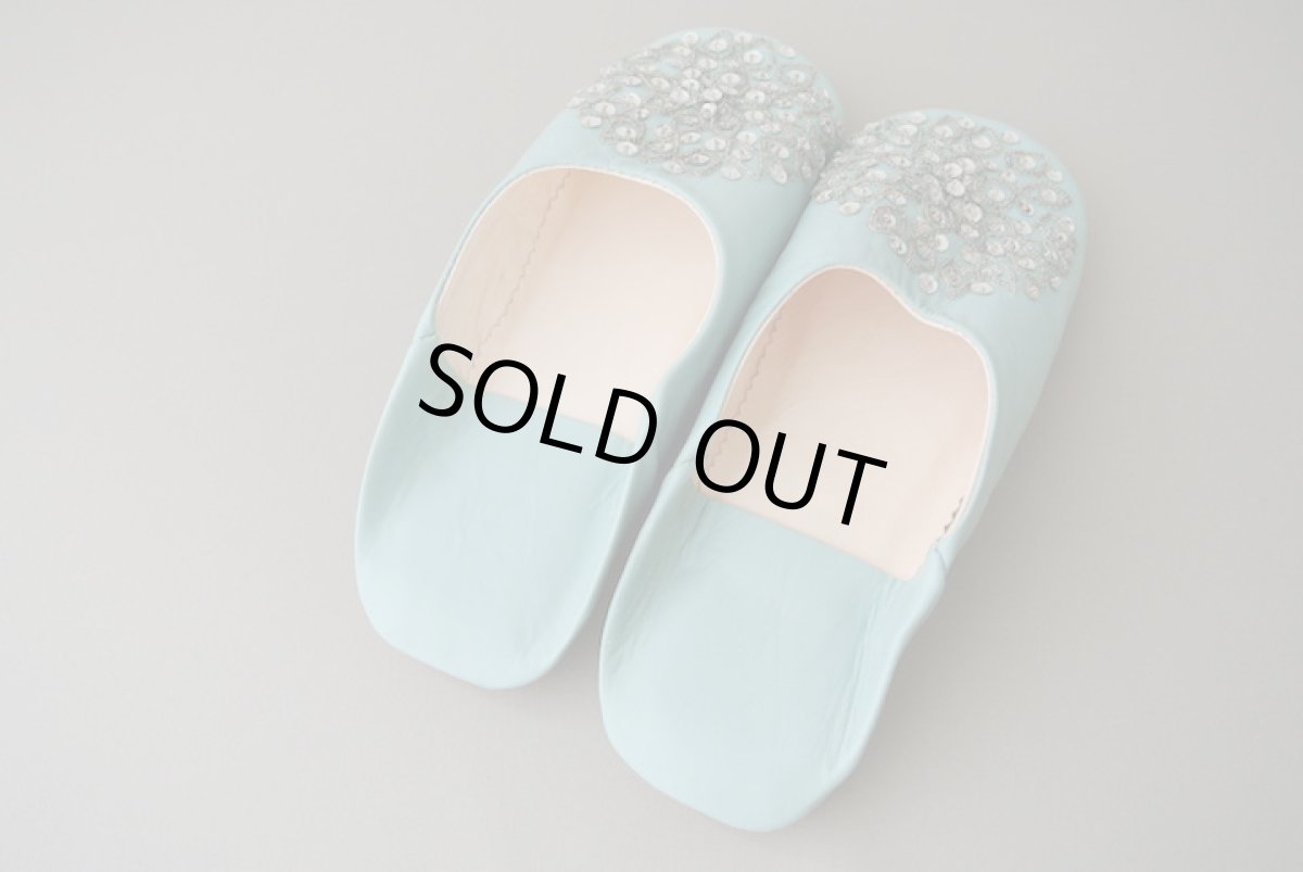 画像6: バブーシュ・スパンコール （ライトブルー）メール便可・ラッピング無料 (6)