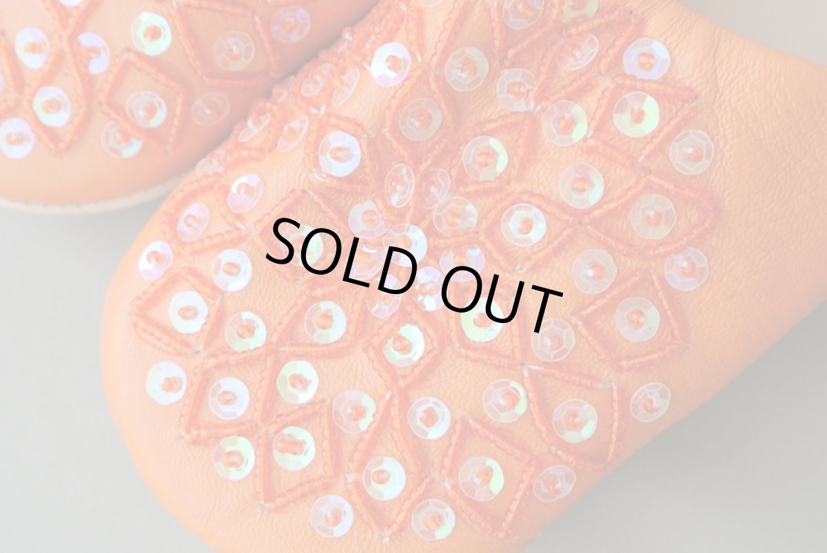 画像3: バブーシュ・スパンコール （オレンジ）24〜25センチ　メール便可・ラッピング無料 (3)