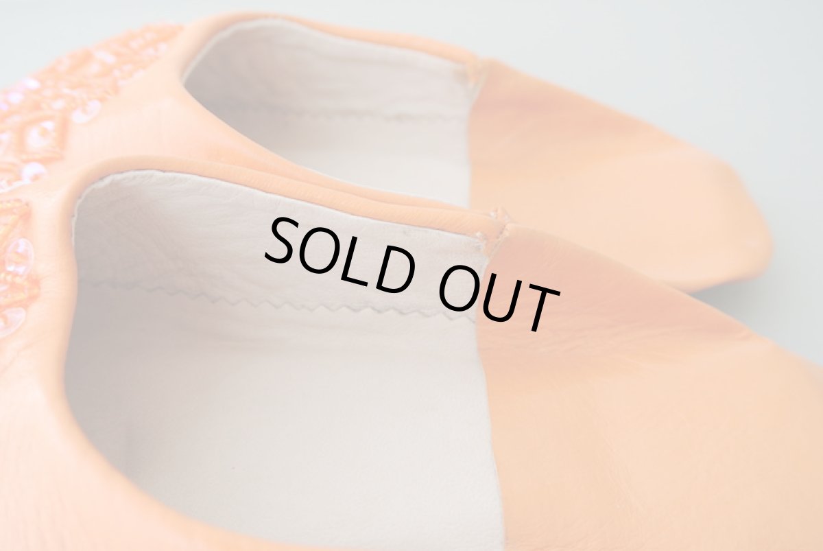 画像5: バブーシュ・スパンコール （オレンジ）24〜25センチ　メール便可・ラッピング無料 (5)