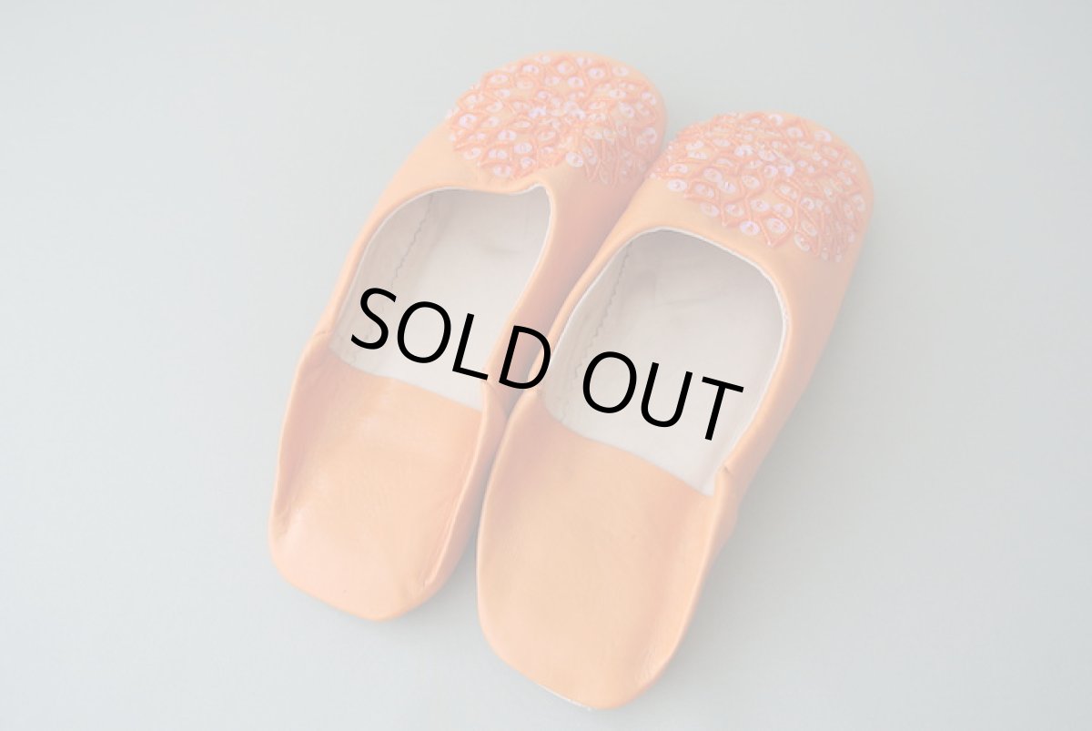 画像6: バブーシュ・スパンコール （オレンジ）24〜25センチ　メール便可・ラッピング無料 (6)