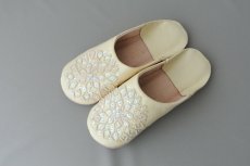 画像2: バブーシュ・スパンコール（クリーム ）24〜25センチ メール便可・ラッピング無料 (2)