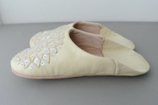 画像4: バブーシュ・スパンコール（クリーム ）24〜25センチ メール便可・ラッピング無料 (4)