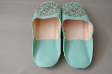 画像6: バブーシュ・スパンコール （ブルーグリーン）24〜25センチ メール便・ラッピング無料 (6)