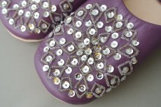 画像3: バブーシュ・スパンコール （古代紫）24〜25センチ メール便可・ラッピング無料 (3)
