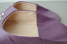 画像5: バブーシュ・スパンコール （古代紫）24〜25センチ メール便可・ラッピング無料 (5)