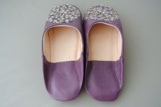 画像6: バブーシュ・スパンコール （古代紫）24〜25センチ メール便可・ラッピング無料 (6)