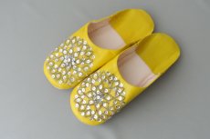 画像2: バブーシュ・スパンコール （マスタードイエロー）24〜25センチ メール便・ラッピング無料 (2)