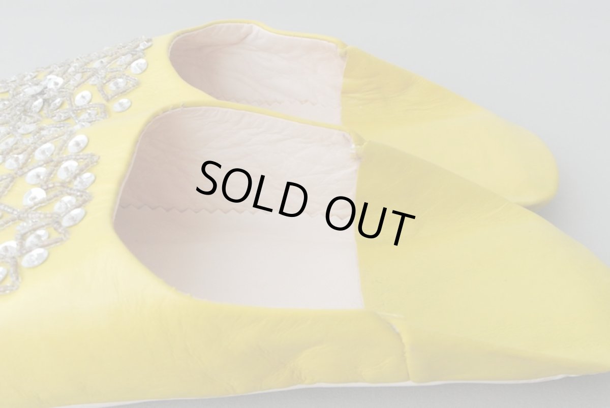 画像5: バブーシュ・スパンコール （マスタードイエロー）24〜25センチ メール便可・ラッピング無料 (5)