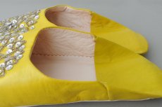 画像5: バブーシュ・スパンコール （マスタードイエロー）24〜25センチ メール便・ラッピング無料 (5)