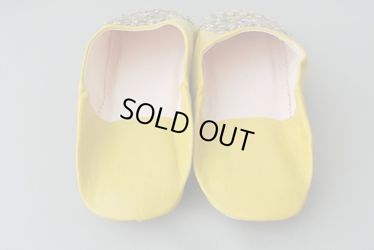 画像6: バブーシュ・スパンコール （マスタードイエロー）24〜25センチ メール便可・ラッピング無料 (6)