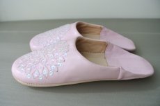 画像4: バブーシュ・スパンコール （桜色）24〜25センチ メール便可・ラッピング無料 (4)