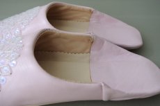 画像5: バブーシュ・スパンコール （桜色）24〜25センチ メール便可・ラッピング無料 (5)