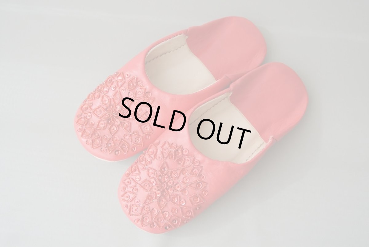 画像2: バブーシュ・スパンコール（レッド）24〜25センチ メール便可・ラッピング無料 (2)