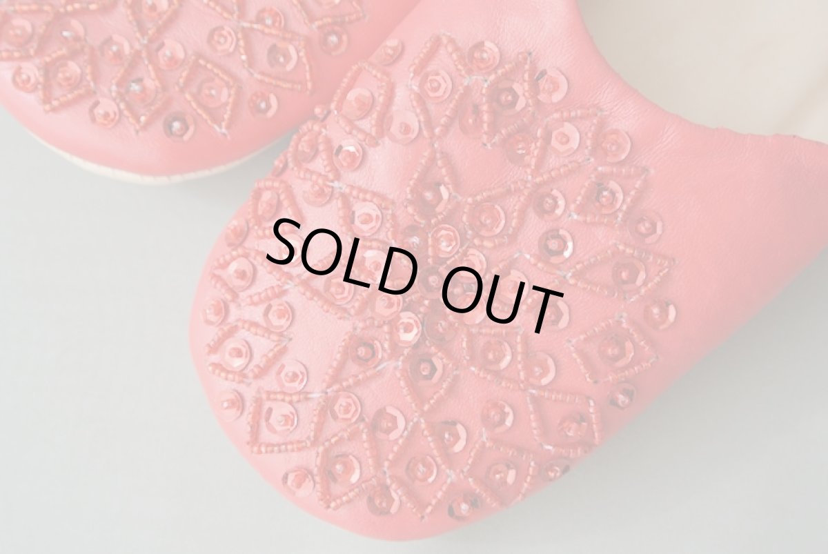 画像3: バブーシュ・スパンコール（レッド）24〜25センチ メール便可・ラッピング無料 (3)