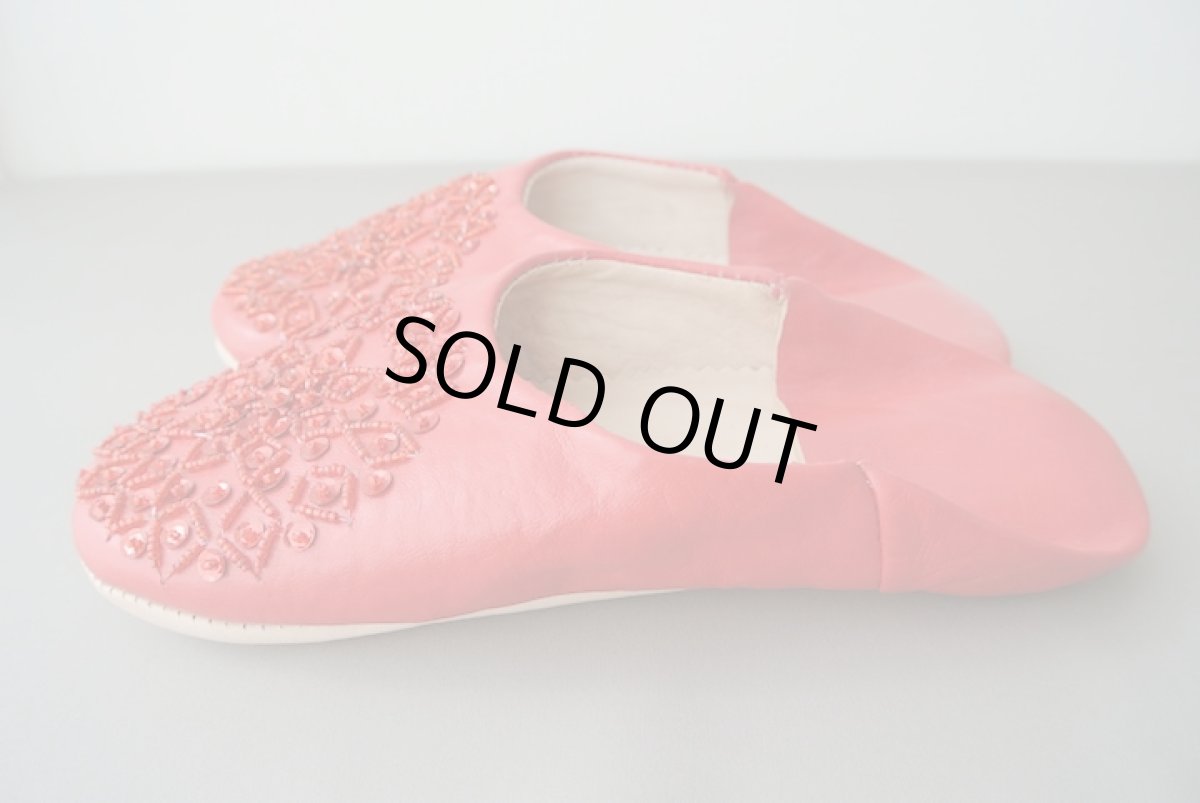 画像4: バブーシュ・スパンコール（レッド）24〜25センチ メール便可・ラッピング無料 (4)