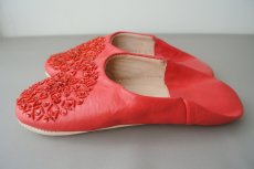 画像4: バブーシュ・スパンコール（レッド）24〜25センチ メール便可・ラッピング無料 (4)