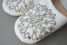 画像3: バブーシュ・スパンコール （ 白×シルバー）23〜24センチ メール便・ラッピング無料 (3)