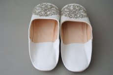 画像6: バブーシュ・スパンコール （ 白×シルバー）23〜24センチ メール便・ラッピング無料 (6)