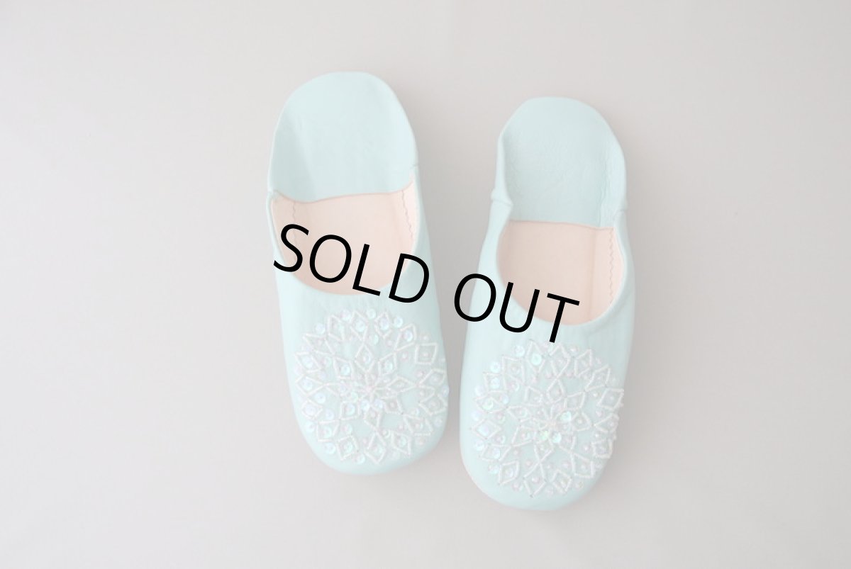 画像2: バブーシュ・スパンコール（ブルーグリーン）メール便可・ラッピング無料 (2)