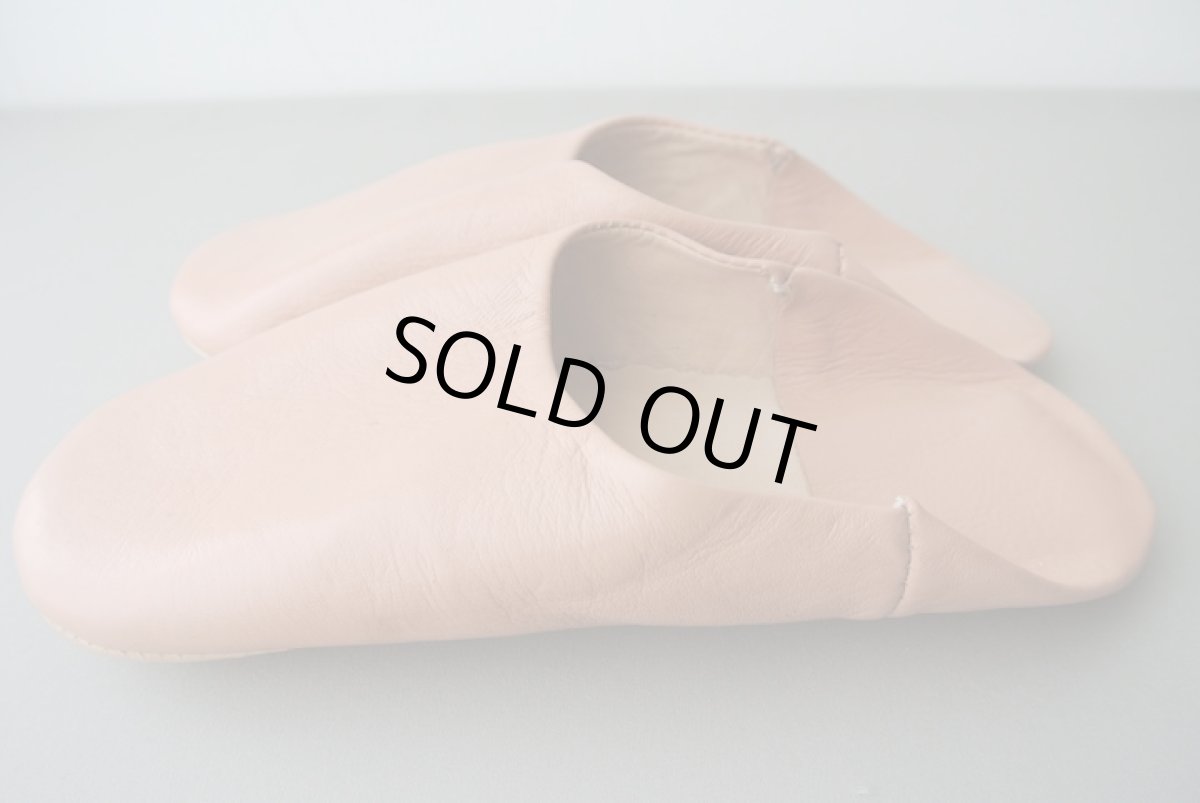 画像4: バブーシュ｜無地・レディース（ベージュ）【ワケあり】24〜25センチ ラッピング無料・メール便可 (4)