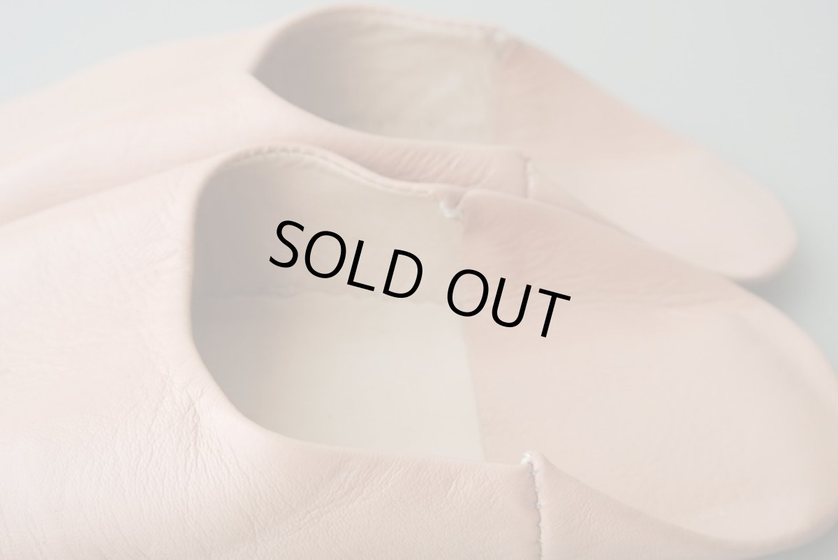 画像5: バブーシュ｜無地・レディース（ベージュ）【ワケあり】24〜25センチ ラッピング無料・メール便可 (5)