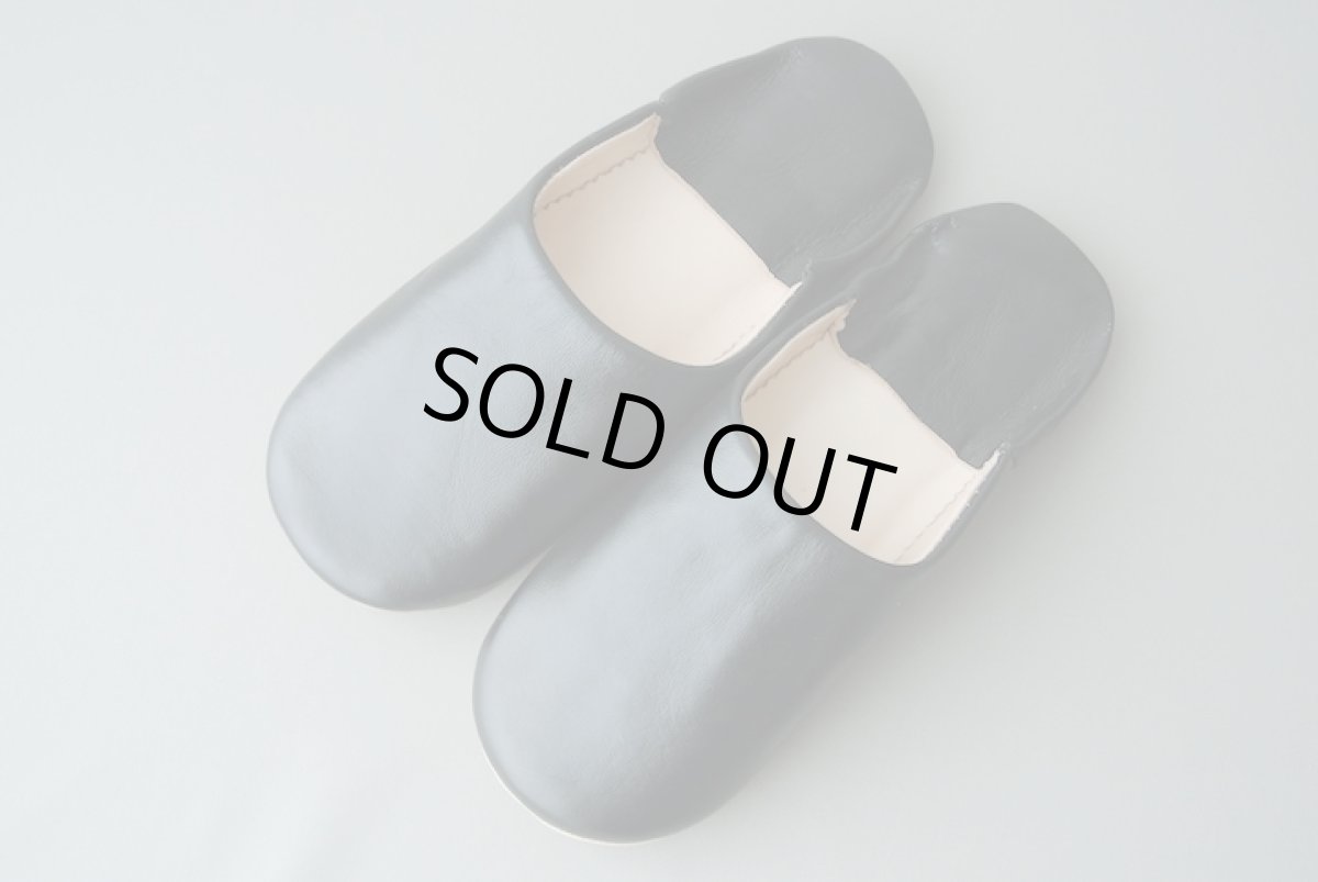 画像2: バブーシュ｜無地・レディース（ブラック）【ワケあり】24〜25cm ラッピング無料・メール便可 (2)