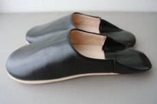 画像4: バブーシュ｜無地・レディース（ブラック）【ワケあり】24〜25cm ラッピング無料・メール便可 (4)