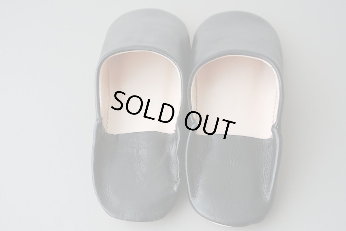 画像6: バブーシュ｜無地・レディース（ブラック）【ワケあり】24〜25cm ラッピング無料・メール便可 (6)