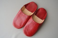 画像2: バブーシュ｜無地・レディース（ボルドー）24〜25cm【ワケあり】ラッピング無料・メール便可 (2)