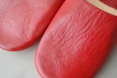 画像3: バブーシュ｜無地・レディース（ボルドー）24〜25cm【ワケあり】ラッピング無料・メール便可 (3)