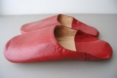 画像4: バブーシュ｜無地・レディース（ボルドー）24〜25cm【ワケあり】ラッピング無料・メール便可 (4)