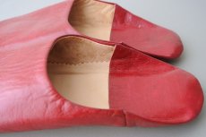 画像5: バブーシュ｜無地・レディース（ボルドー）24〜25cm【ワケあり】ラッピング無料・メール便可 (5)