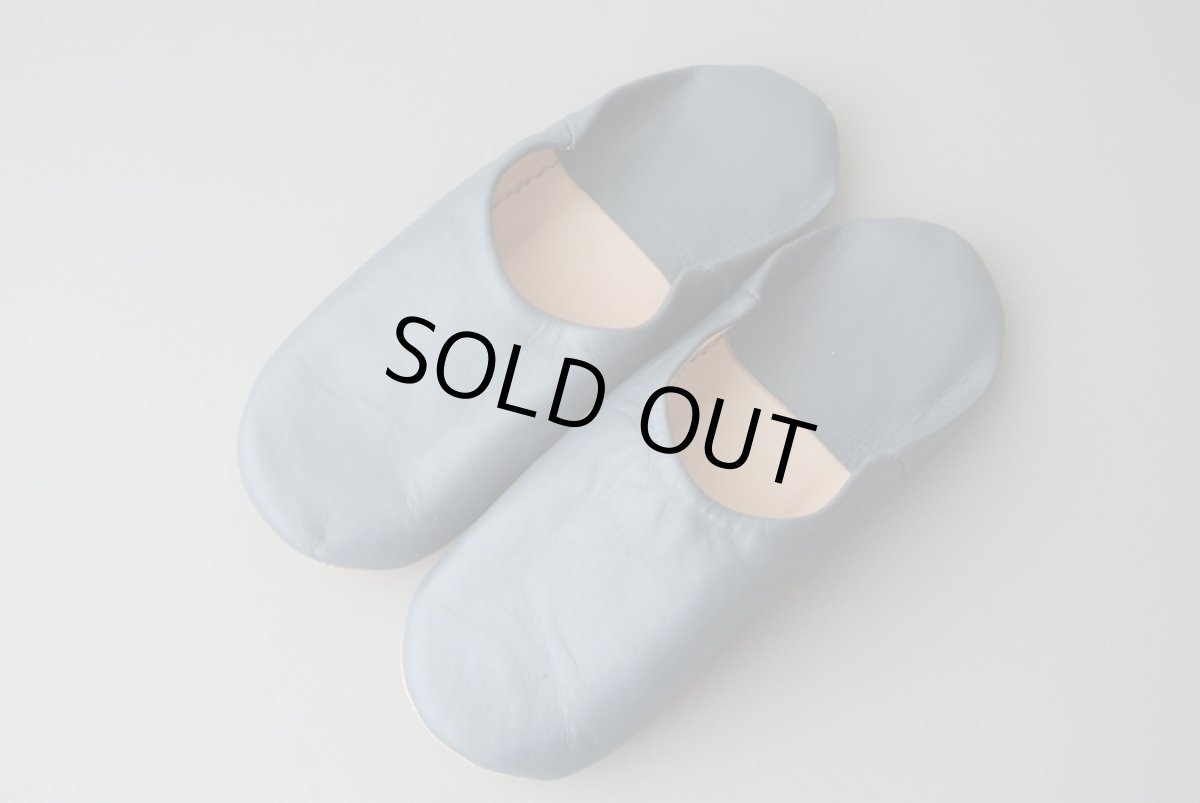 画像2: バブーシュ｜無地・レディース（グレー）24〜25cm【ワケあり】ラッピング無料・メール便可 (2)