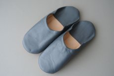 画像2: バブーシュ｜無地・レディース（グレー）24〜25cm【ワケあり】ラッピング無料・メール便可 (2)