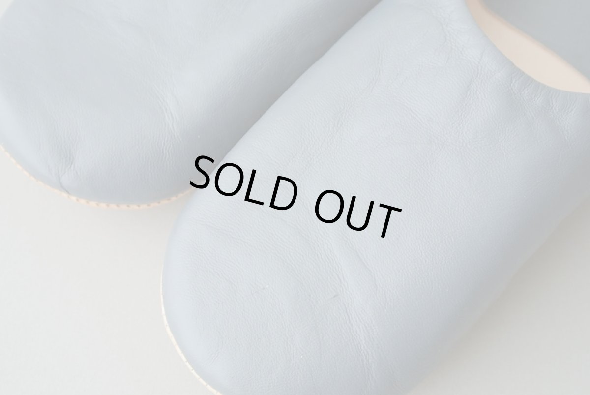 画像3: バブーシュ｜無地・レディース（グレー）24〜25cm【ワケあり】ラッピング無料・メール便可 (3)