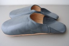 画像4: バブーシュ｜無地・レディース（グレー）24〜25cm【ワケあり】ラッピング無料・メール便可 (4)