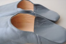 画像5: バブーシュ｜無地・レディース（グレー）24〜25cm【ワケあり】ラッピング無料・メール便可 (5)