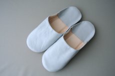 画像2: バブーシュ｜無地・レディース（ライトグレー）24〜25cm【ワケあり】ラッピング無料・メール便可 (2)