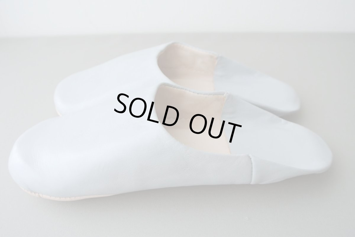 画像4: バブーシュ｜無地・レディース（ライトグレー）24〜25cm【ワケあり】ラッピング無料・メール便可 (4)