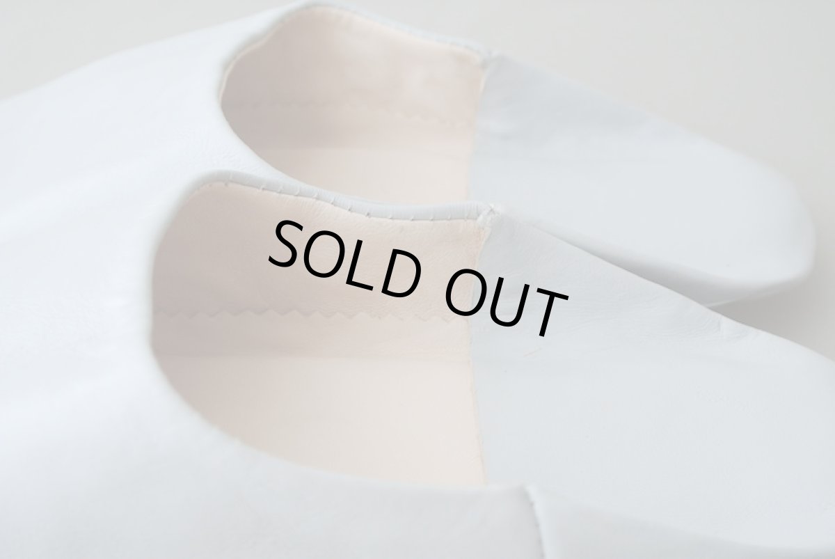 画像5: バブーシュ｜無地・レディース（ライトグレー）24〜25cm【ワケあり】ラッピング無料・メール便可 (5)