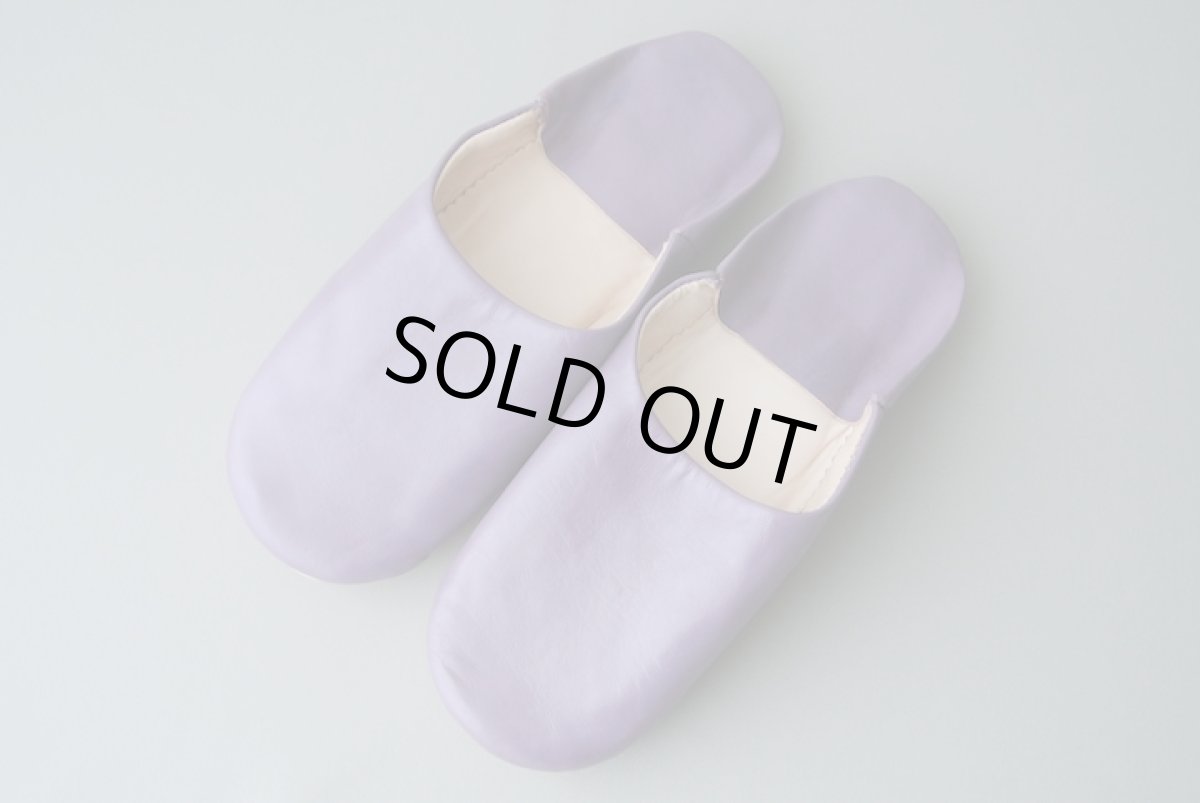 画像2: バブーシュ｜無地・レディース（紫）【ワケあり】24〜25センチ ラッピング無料・メール便可 (2)