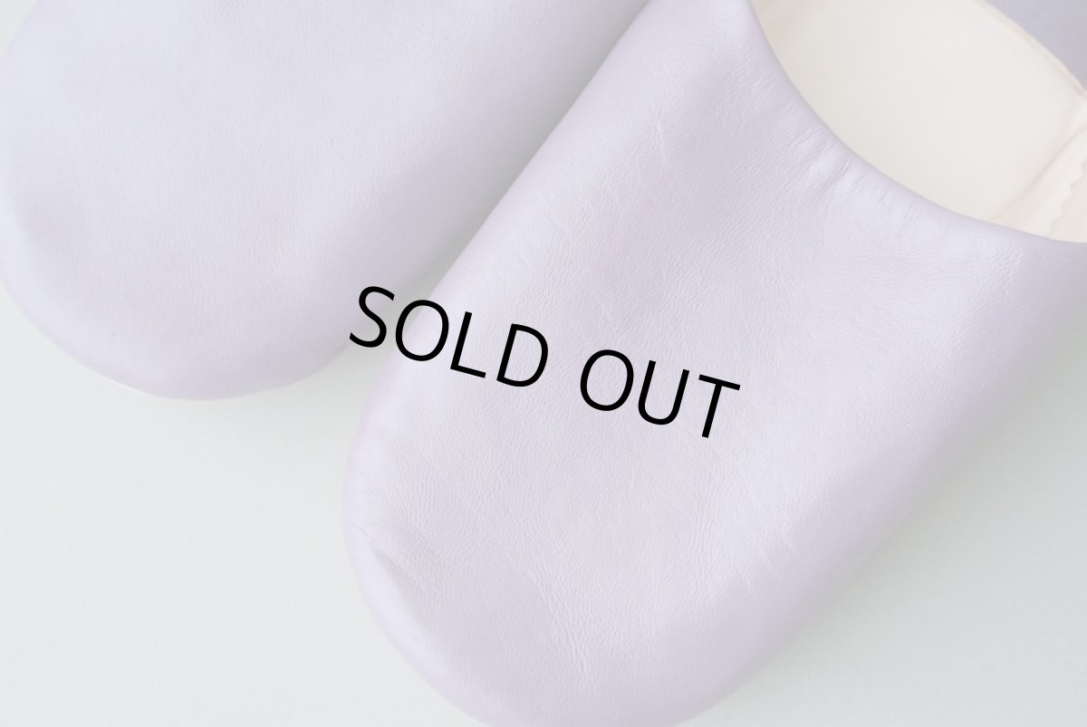 画像3: バブーシュ｜無地・レディース（紫）【ワケあり】24〜25センチ ラッピング無料・メール便可 (3)