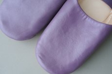 画像3: バブーシュ｜無地・レディース（紫）【ワケあり】24〜25センチ ラッピング無料・メール便可 (3)