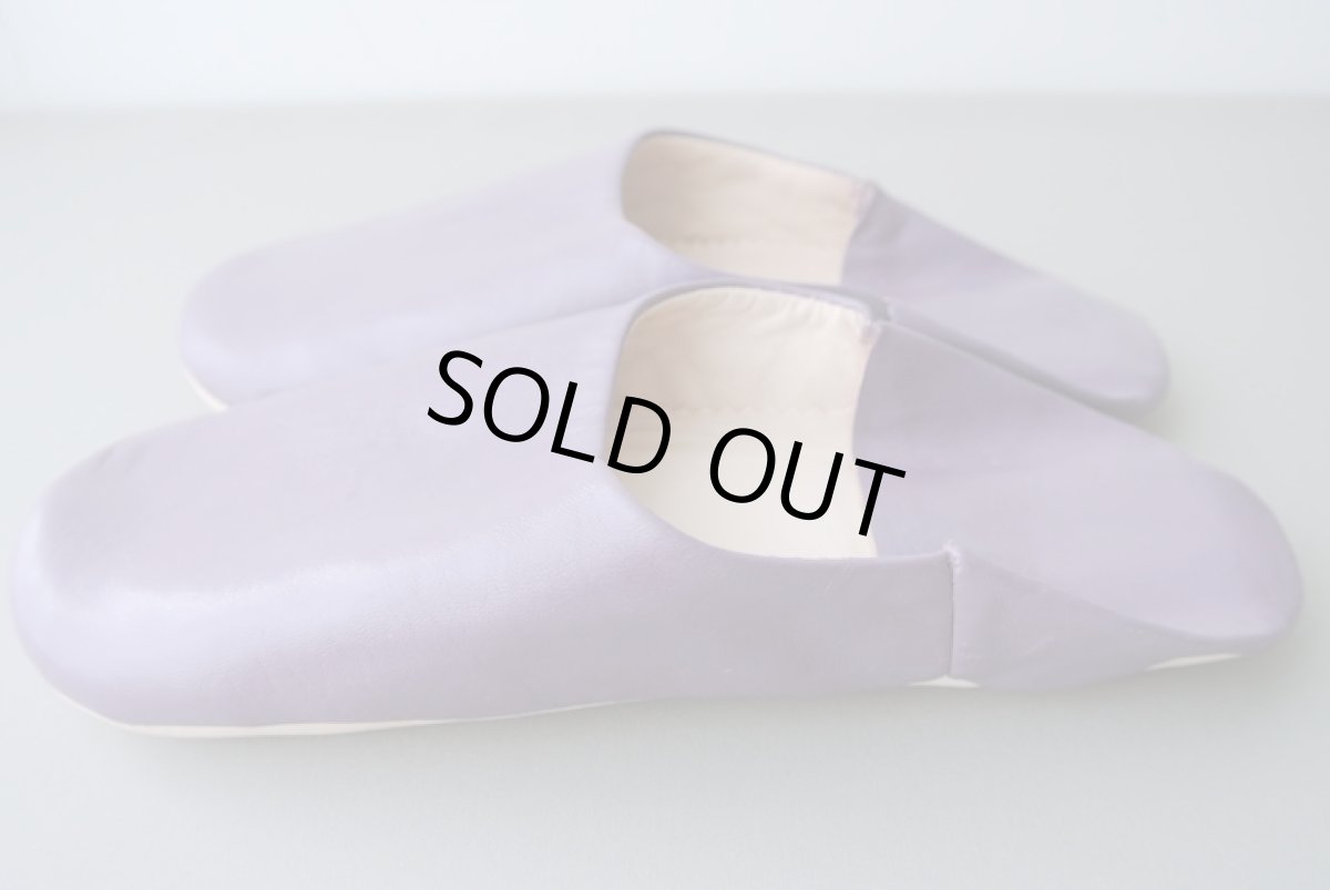 画像4: バブーシュ｜無地・レディース（紫）【ワケあり】24〜25センチ ラッピング無料・メール便可 (4)